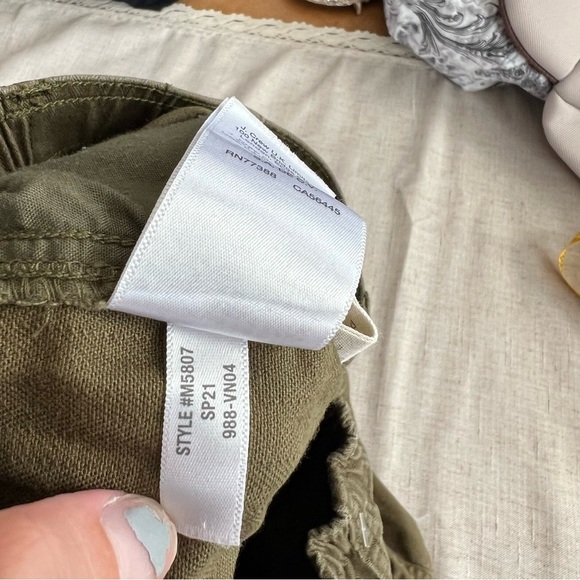 Madewell Green Kale Utility Camp Shorts - Picture 7 of 8